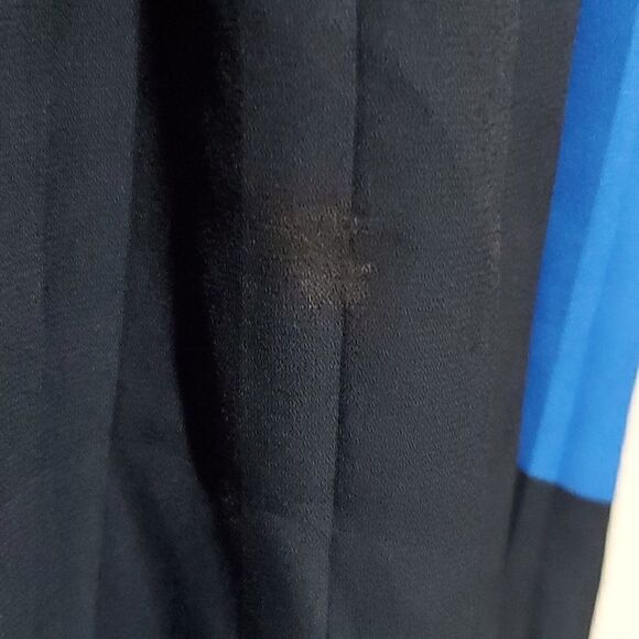 Banana Republic Pleated Chevron Midi Dress Size 6 - Picture 10 of 16